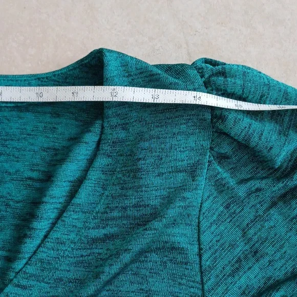 Free People Killer Queen Tee Top in shimmer green St. Patricks Day M - Picture 9 of 12